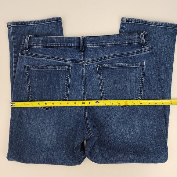 Gloria Vanderbilt Amanda Womens 14 Short 35x27 Straight Leg Blue Jeans High Rise - Picture 9 of 15